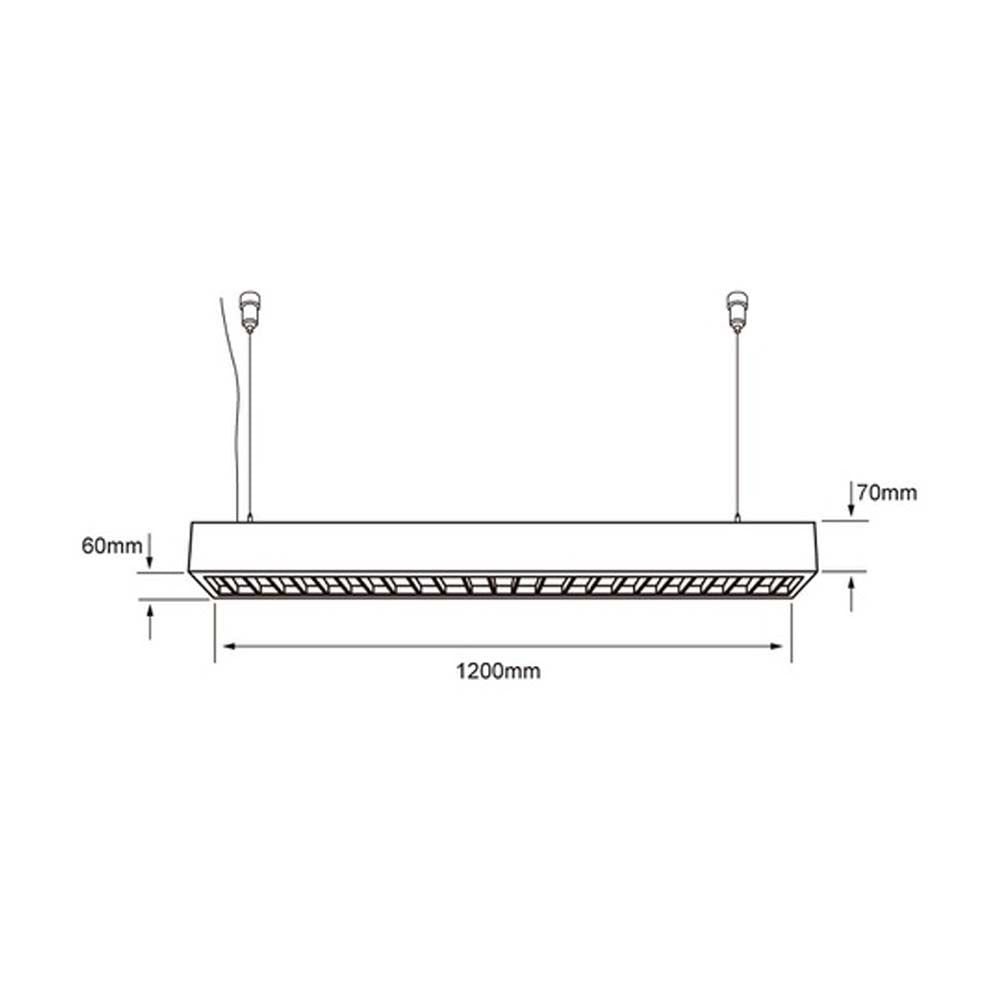 LÁMPARA DE INTERIOR LED NAGOYA II TECNOLITE ATENUABLE PARA SUSPENDER 40W LUZ BLANCA NEUTRA BLANCO