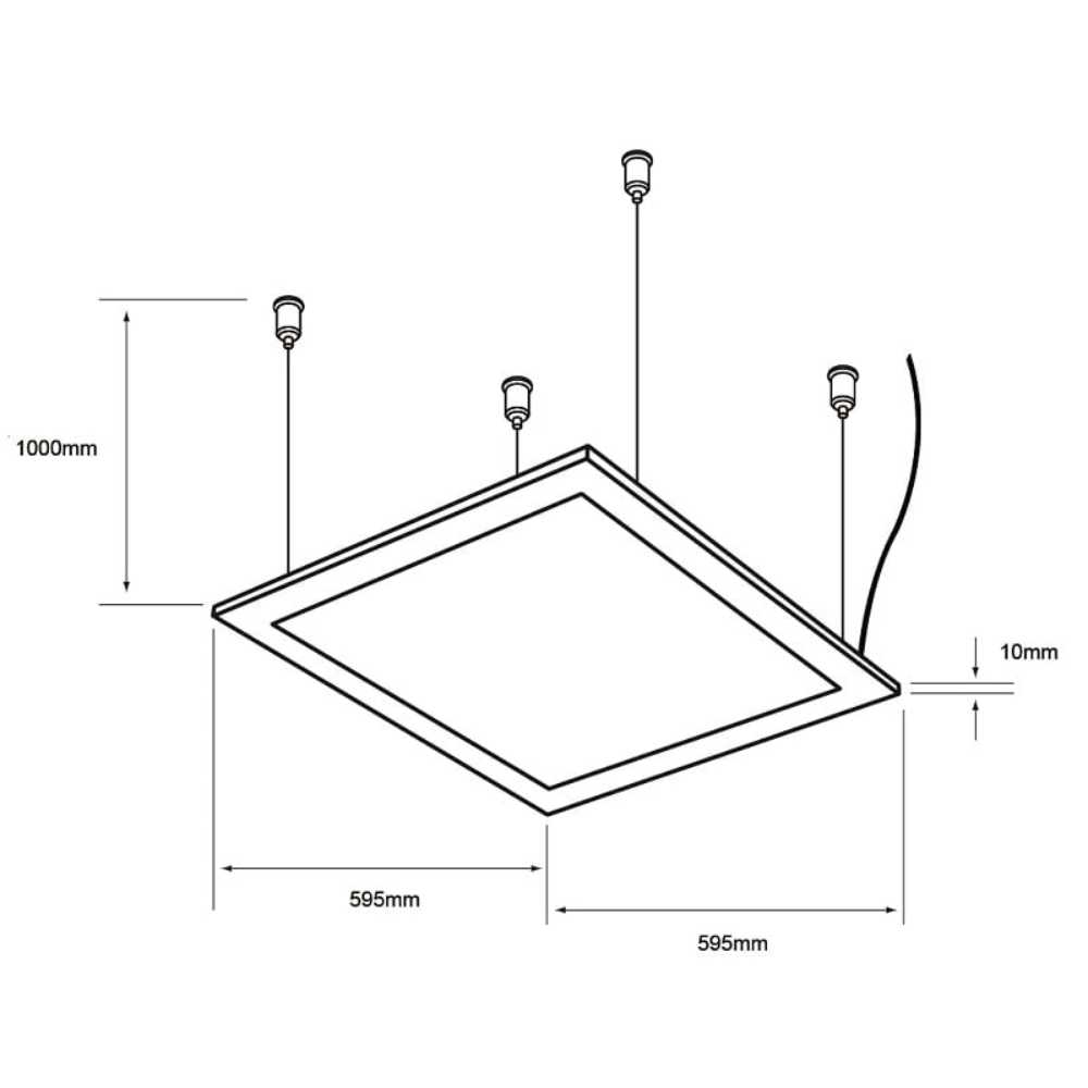 LÁMPARA EMPOTRABLE LED TECNOLITE DOMUS IV 40W LUZ BLANCA NEUTRA NO ATENUABLE LED INTEGRADO ***NO INCLUYE KIT DE SUSPENSION***