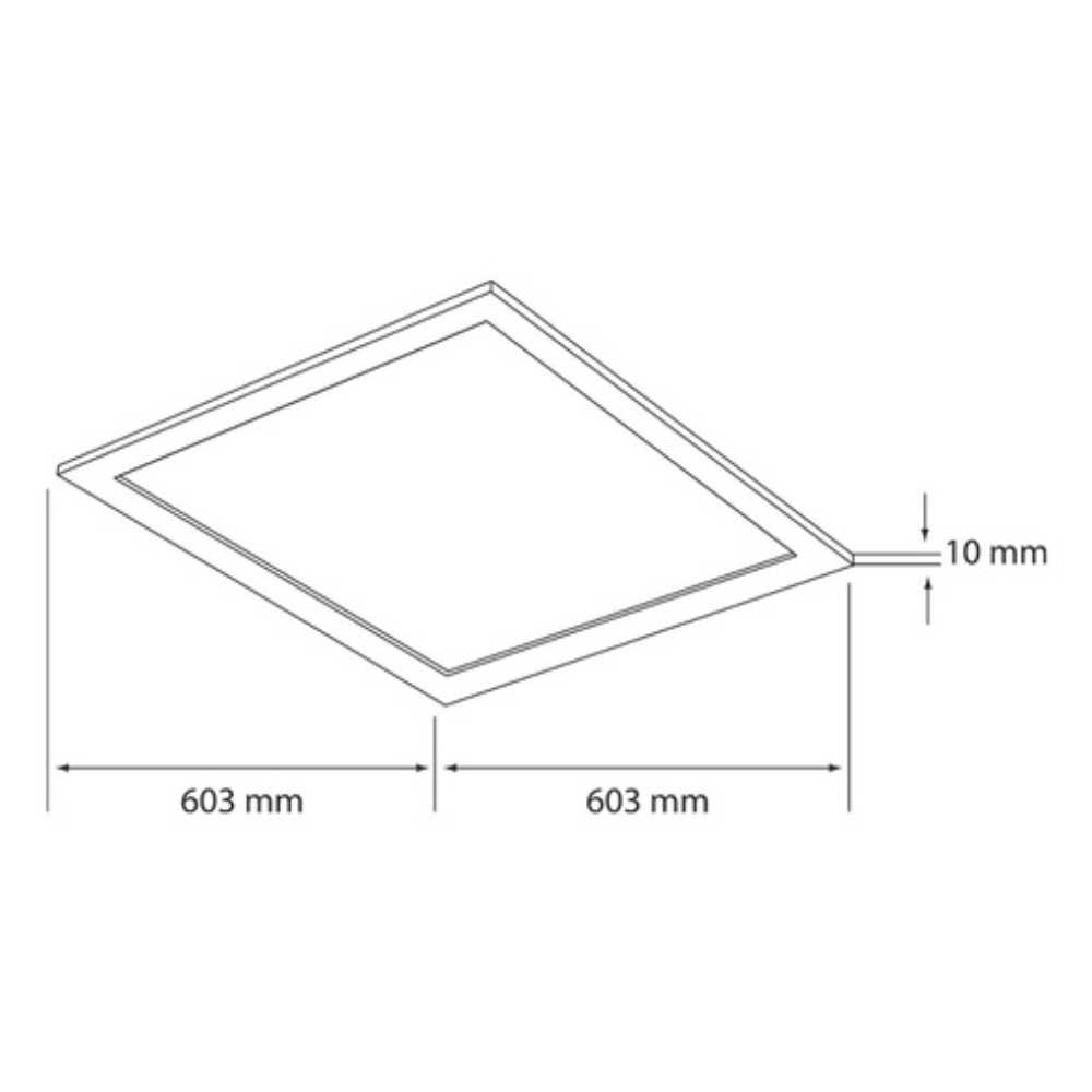 LÁMPARA EMPOTRABLE LED TECNOLITE DOMUS IV 40W LUZ BLANCA NEUTRA NO ATENUABLE LED INTEGRADO ***NO INCLUYE KIT DE SUSPENSION***