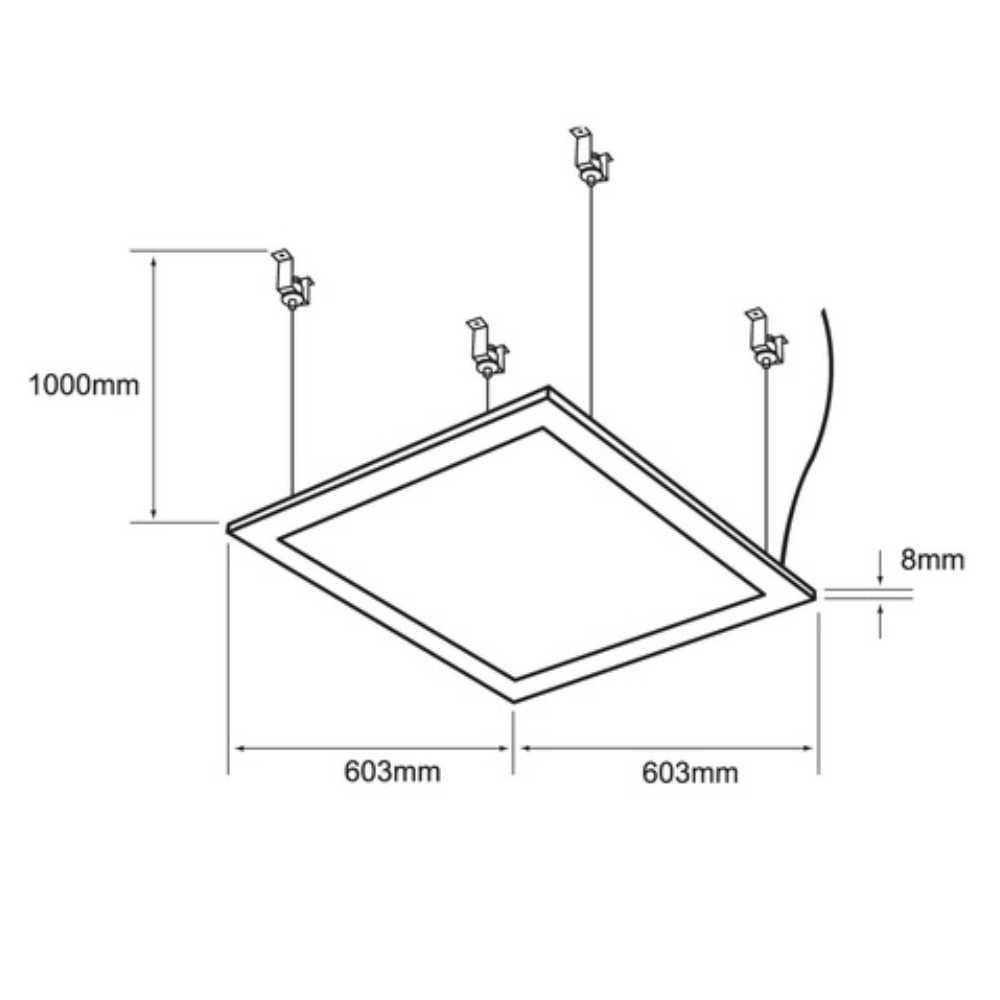 GABINETE LED PARA INTERIOR EMP/SUSP DOMUS IV SMART 40W 100-277V 2700-6500K TECNOLITE