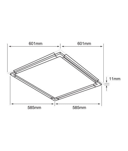 LÁMPARA EMPOTRABLE LED TECNOLITE TARF 40W LUZ BLANCA NEUTRA ***TECNOLITE HAE***