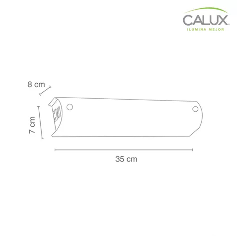 ARBOTANTE BARRA BANO 2 LUCES 80W MAX CON APAG CONTA CRISTAL OPALINO CALUX