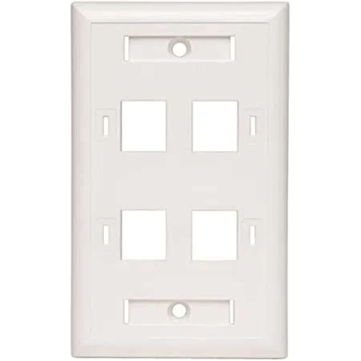PLACA LEVITON QUICKPORT 1 MÓDULO BLANCO