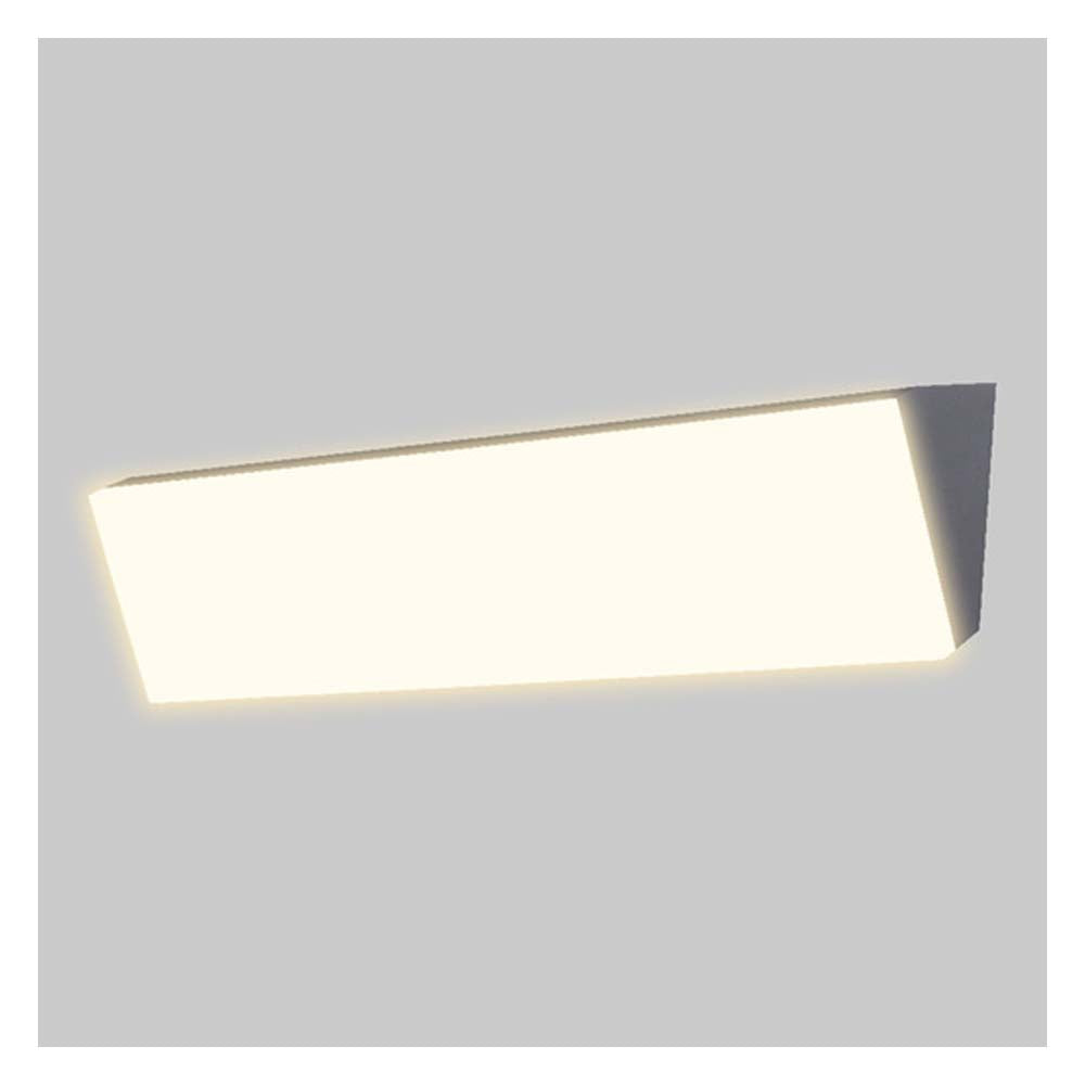 LUMINARIO EXT. LED SOBREP. MURO 42W/100-240V. 3000K GRIS LUZ CALIDA SUAVE MALMOK II ***HAE2025***