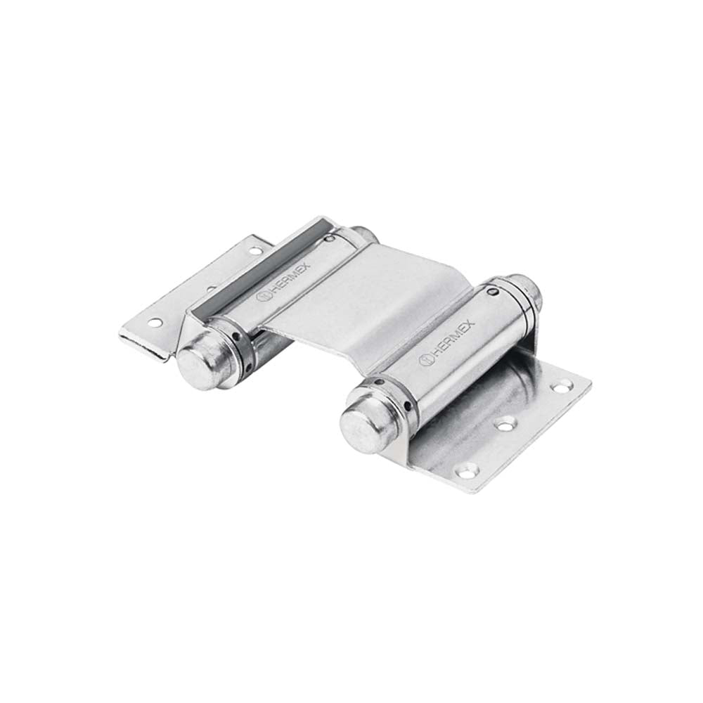BISAGRA DE DOBLE ACCION 3" ACERO CROMADO HERMEX