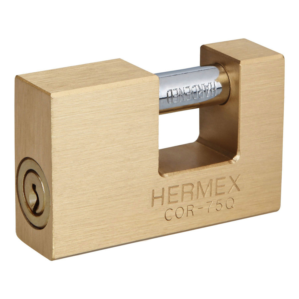 CANDADO ANTIPALANCA 75MM CUERPO DE LATON LLAVE PUNTOS MCA TRUPER