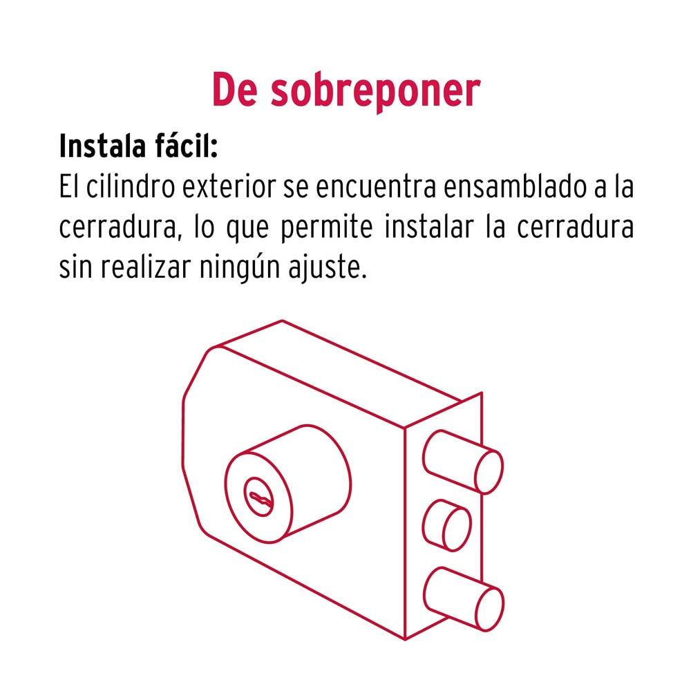CERRADURA DE SOBREPONER 2 BARRAS CS-92
