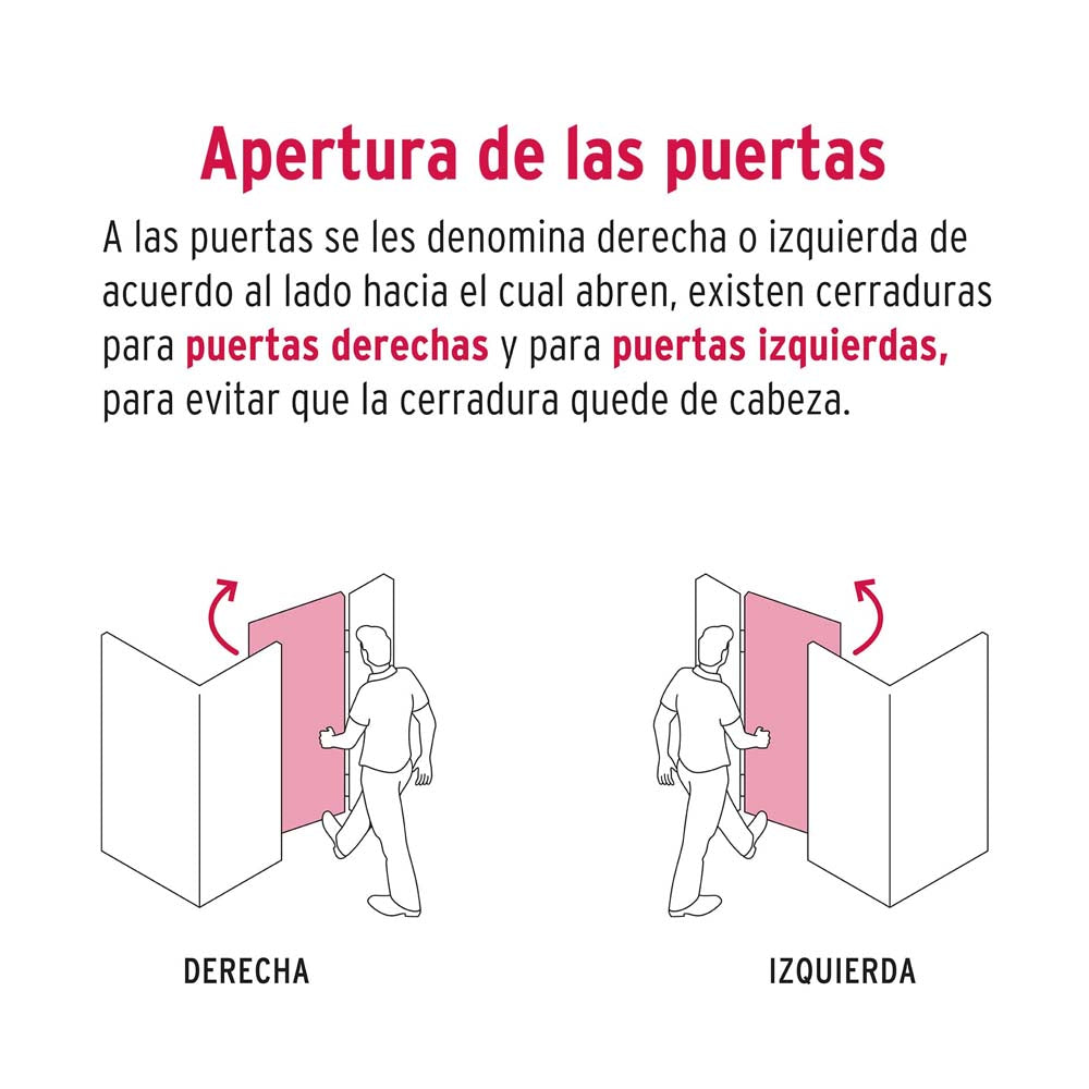 CERRADURA DE SOBREPONER 3 BARRAS INSTALA-FACIL LLAVE PUNTOS