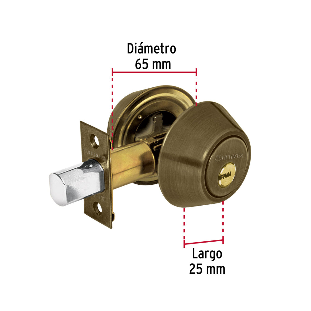 CERROJO LATON ANTIGUO MARIPOSA MCA TRUPER HERMEX *** SIMILAR 43591 ***