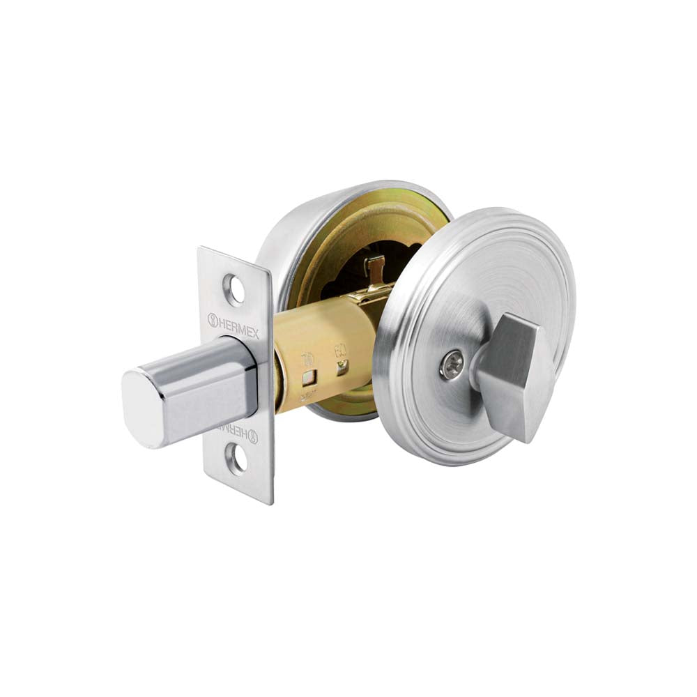 CERROJO CROMO MATE MARIPOSA MCA TRUPER HERMEX