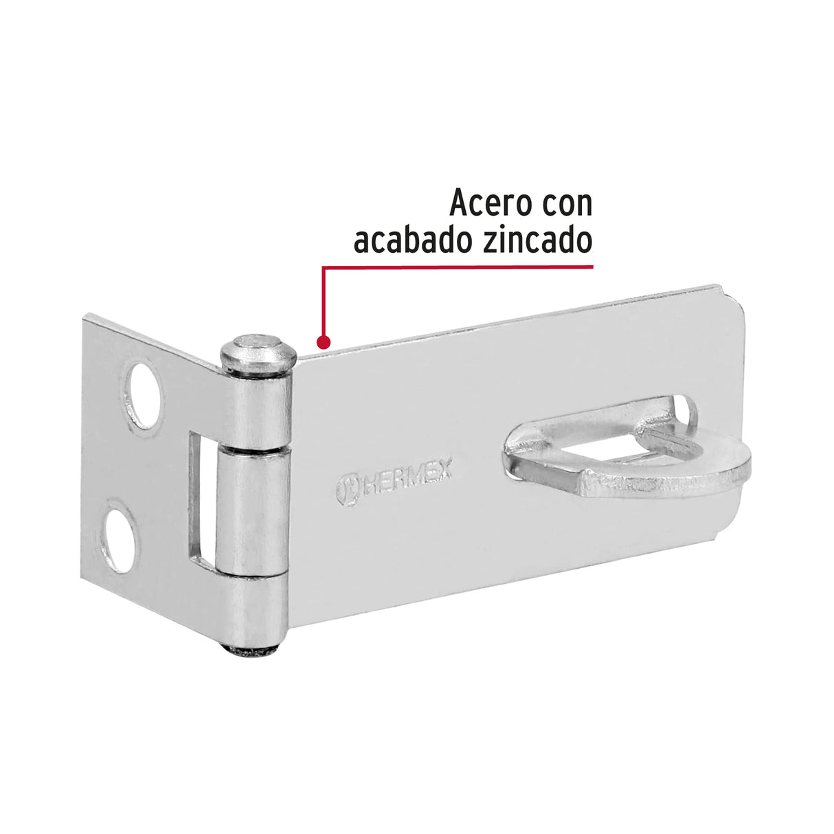 PORTACANDADO ACERO ZINCADO 1-3/4" MCA TRUPER HERMEX