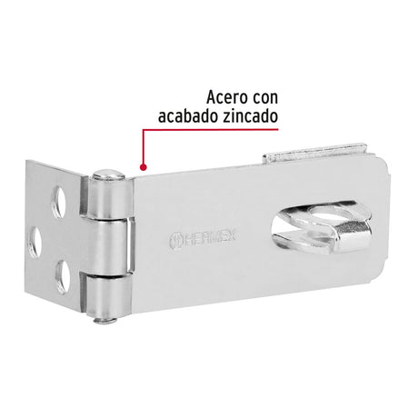 PORTACANDADO ACERO ZINCADO 2-1/2" MCA TRUPER HERMEX
