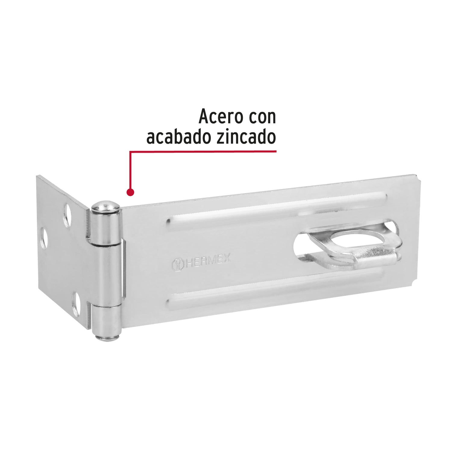 PORTACANDADO ACERO ZINCADO 4-1/2" MCA TRUPER HERMEX
