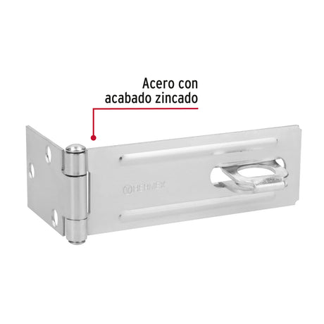 PORTACANDADO ACERO ZINCADO 4-1/2" MCA TRUPER HERMEX
