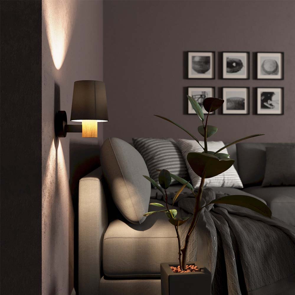 ARBOTANTE MADERA PANTALLA CAPUCCINO E27 (NO INCLUIDA) EDALE EGLO