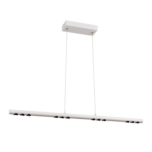 LAMPARA LINEAL COLGANTE LED METAL 94CM 43W LUZ CALIDA BRILLANTE IRC90 NO ATENUABLE 43CTLLED173MV30B
