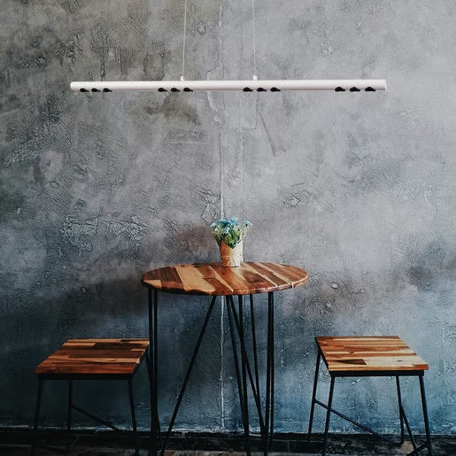 LAMPARA LINEAL COLGANTE LED METAL 94CM 43W LUZ CALIDA BRILLANTE IRC90 NO ATENUABLE 43CTLLED173MV30B