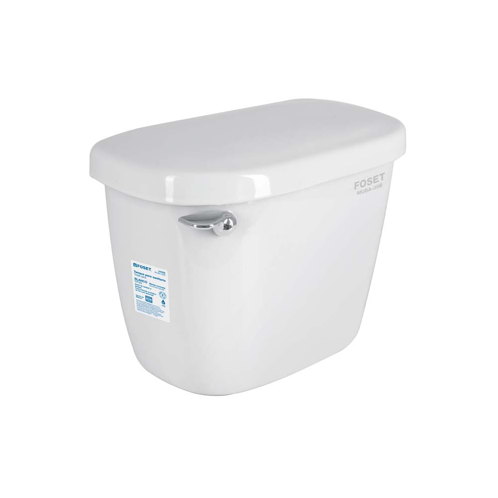 TANQUE BAJO CERAMICO COLOR BLANCO MCA FOSET