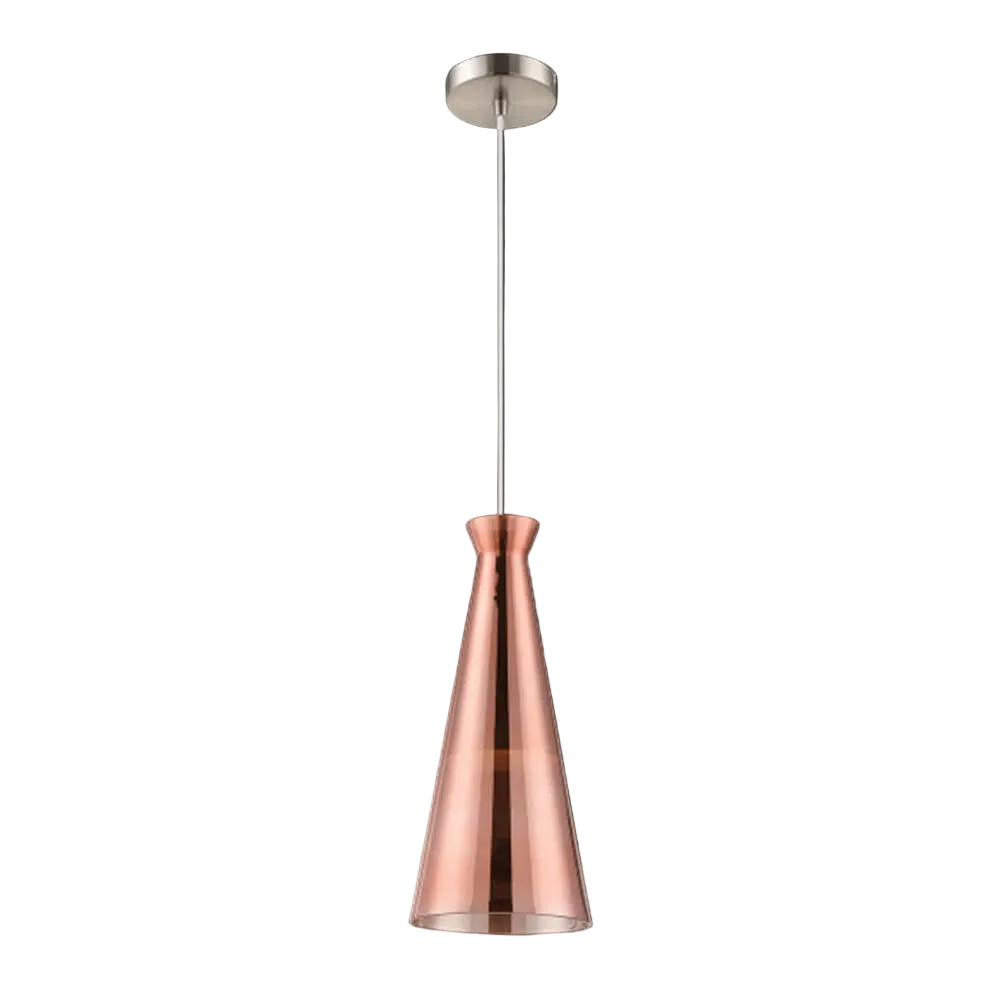LUMINARIA COLGANTE CRISTAL COBRE 1X60W. IVY