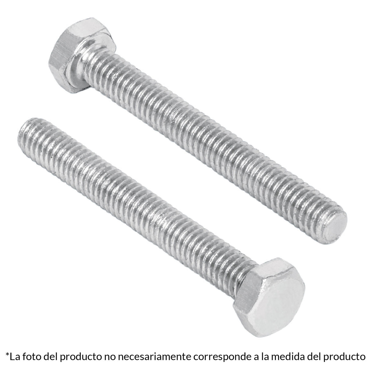 TORNILLO TIPO MAQUINA 1" (25MM) HEXAGONAL DIAMETRO 1/4" ROSCA COMPLETA ACERO GALVANIZADO TORM-1/4X1 44558 TRUPER