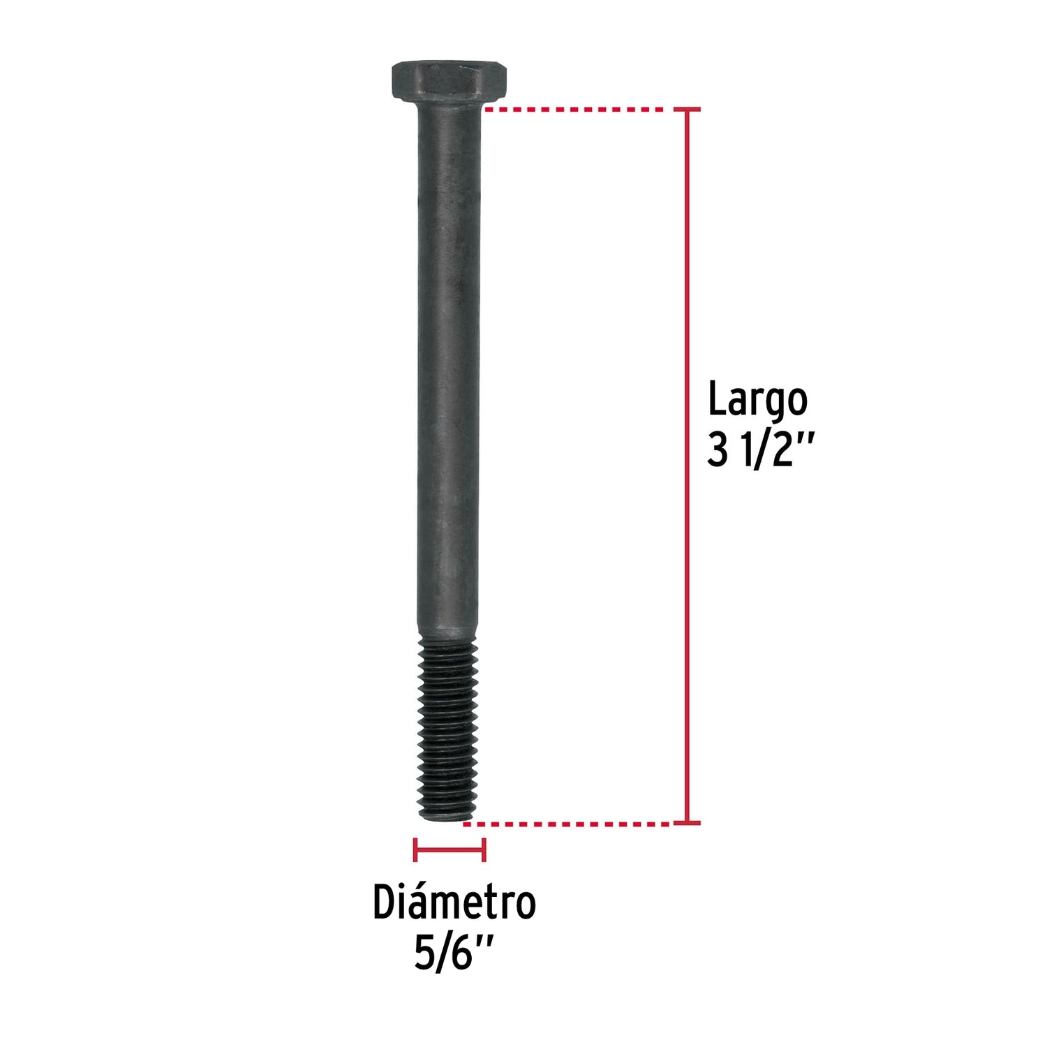TORNILLO GRADO 5 5/16 X 3-1/2" TRUPER FIERO