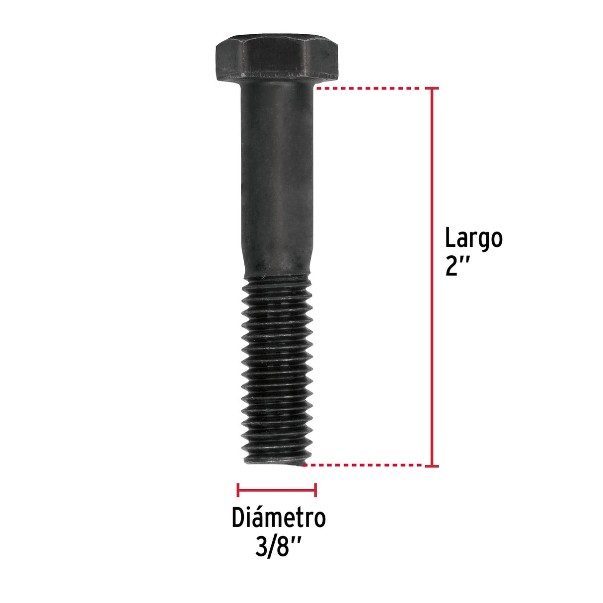 TORNILLO GRADO 5 3/8 X 2" TRUPER FIERO