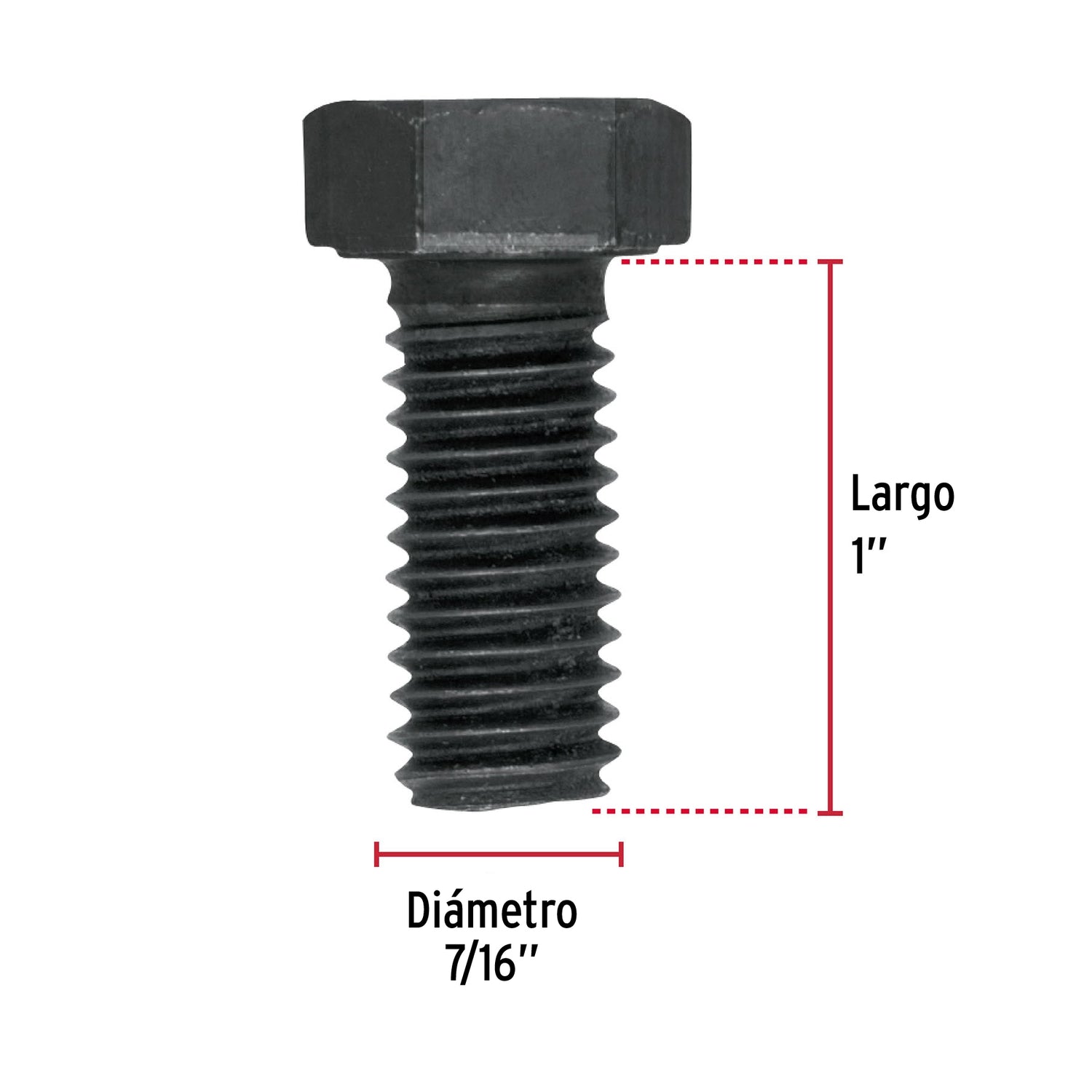 TORNILLO GRADO 5 7/16 X 1" TRUPER FIERO