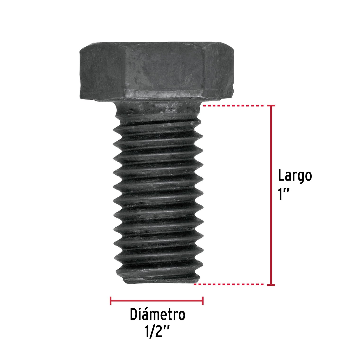 TORNILLO GRADO 5 1/2 X 1" TRUPER FIERO