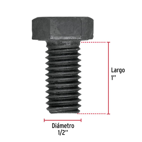 TORNILLO GRADO 5 1/2 X 1" TRUPER FIERO