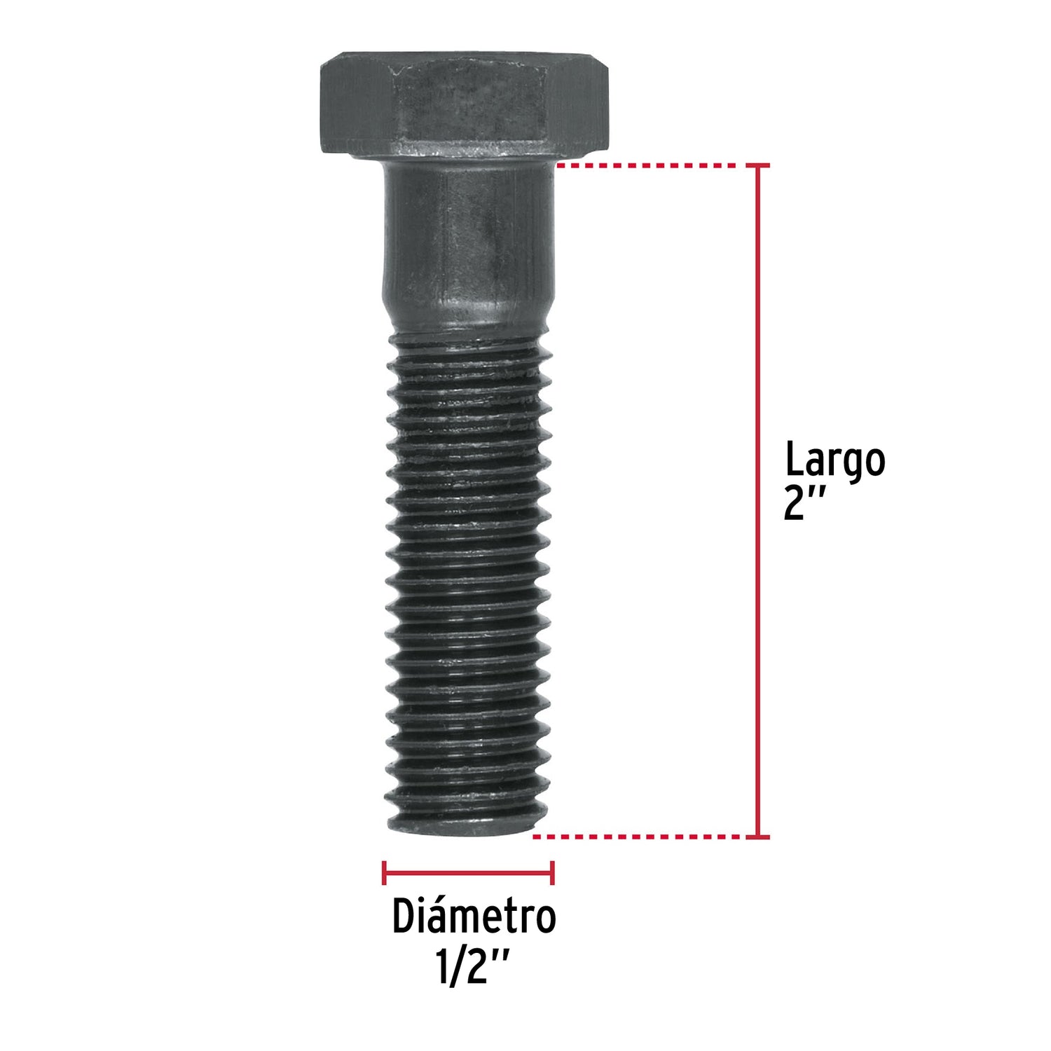 TORNILLO GRADO 5 1/2 X 2" TRUPER FIERO