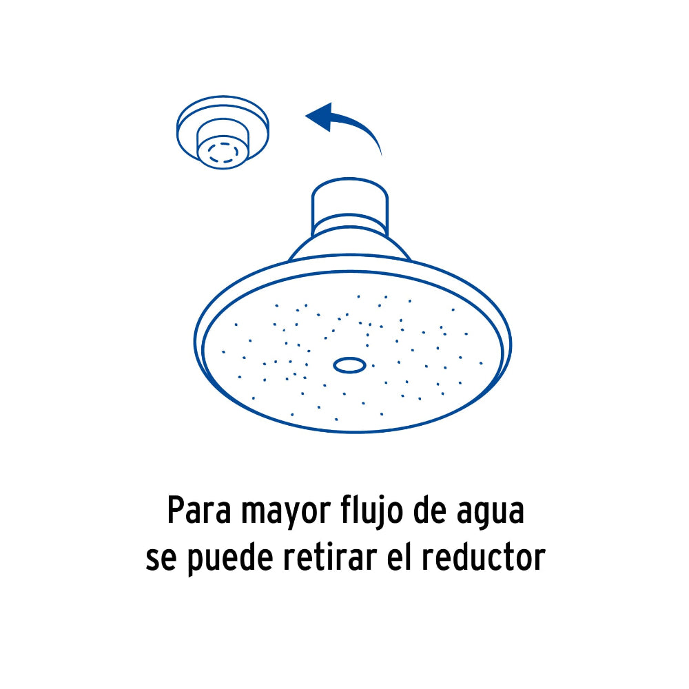 REGADERA REDONDA 3" CON BRAZO FOSET AQUA