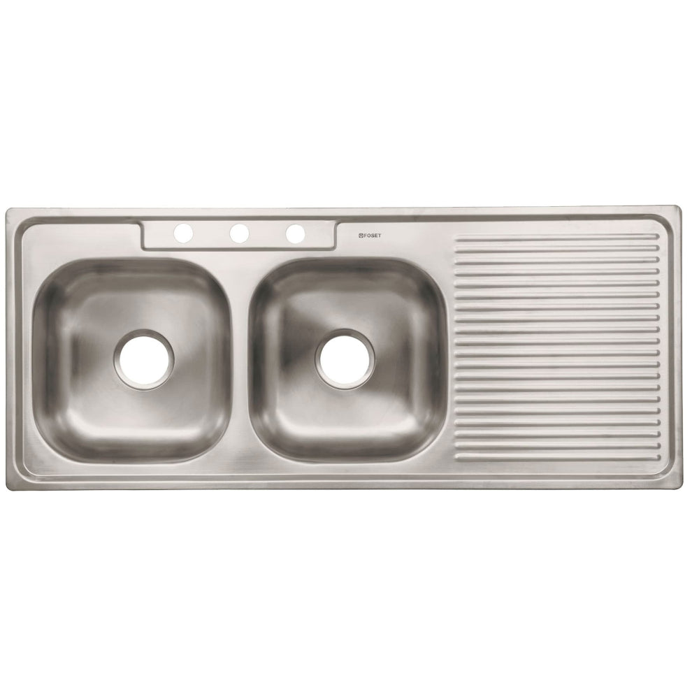 TARJA DE EMPOTRAR DOBLE TINA IZQUIERDA 120X50 TA-1202TI TRUPER