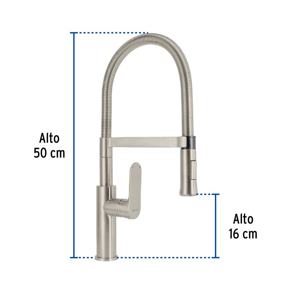 MONOMANDO PARA FREGADERO SEMIPROFESIONALES SATIN FOSET RIVIERA