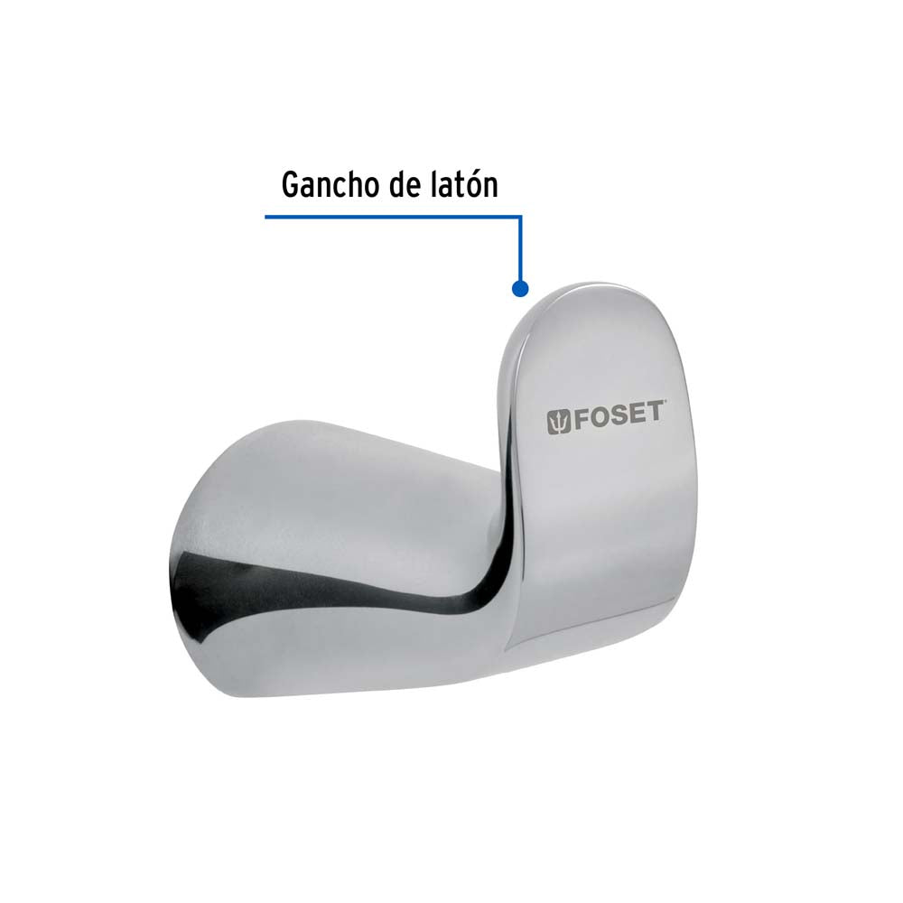 GANCHO SENCILLO PARA TOALLA LINEA FOSET RIVIERA *** OFRECER LU.06 ***
