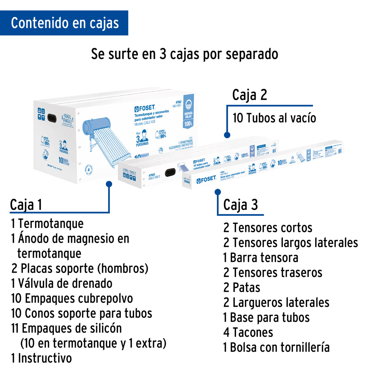 CALENTADOR DE AGUA SOLAR 130 LITROS 2 O 3 PERSONAS MCA TRUPER FOSET