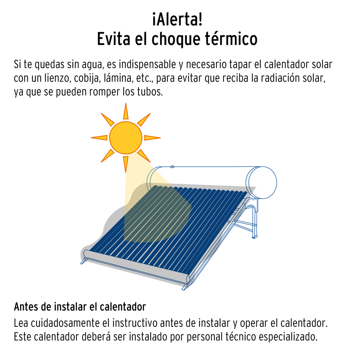 CALENTADOR DE AGUA SOLAR 180 LITROS 4 A 5 PERSONAS MCA TRUPER FOSET
