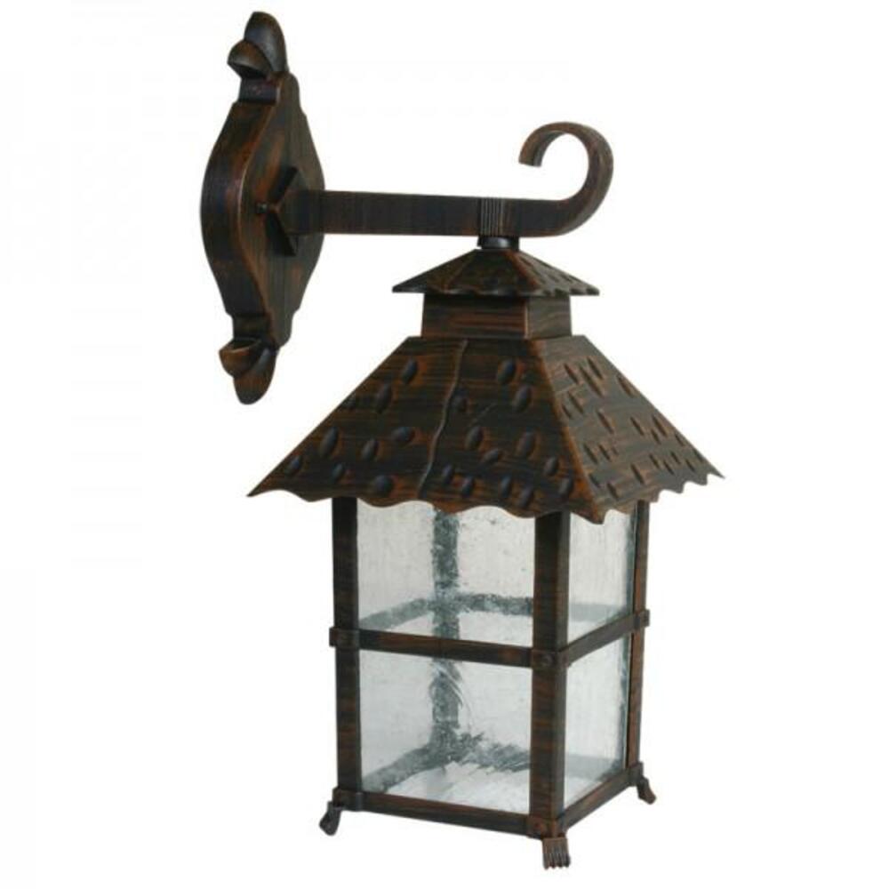 FAROL EXTERIOR 1 LUZ 60W MAX E26 TERMINADO RUSTICO CALUX