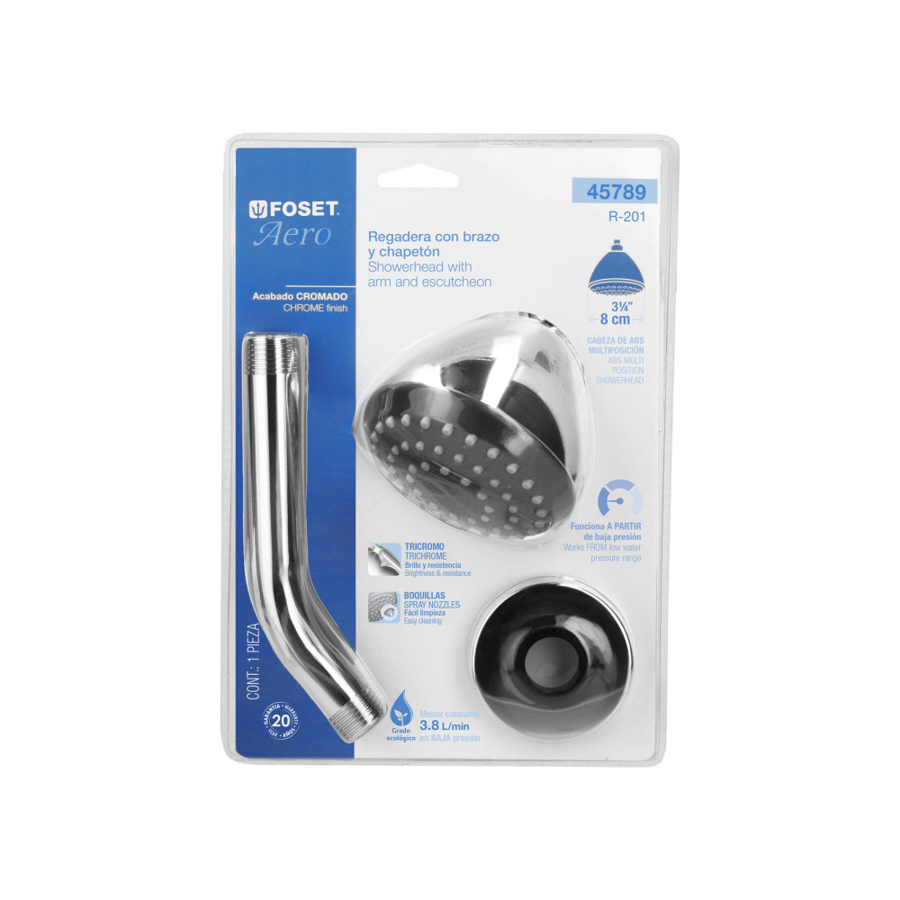 REGADERA 3-1/4" FOSET AERO