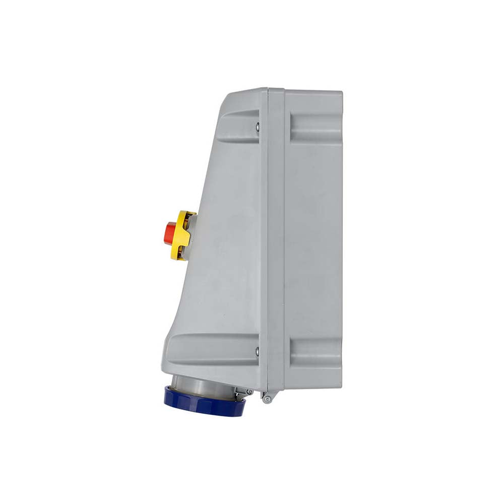 INTERLOCK MECANICO PIN SLEEVE 60A 600V 3P4H 5H IP66/67/68 E IP69K SERIE LEV NEGRO LEVITON