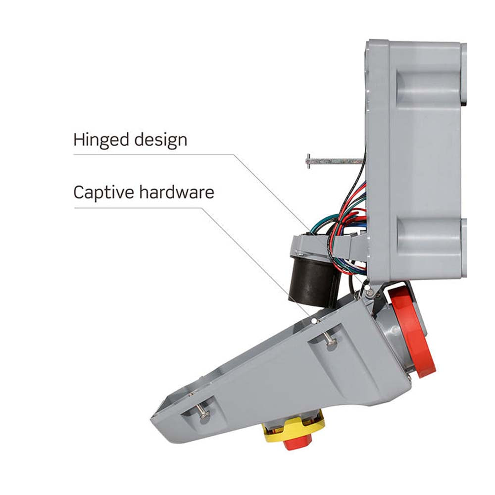 INTERLOCK MECANICO PIN SLEEVE 60A 600V 3P4H 5H IP66/67/68 E IP69K SERIE LEV NEGRO LEVITON