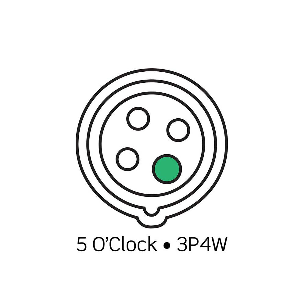 INTERLOCK MECANICO PIN SLEEVE 60A 600V 3P4H 5H IP66/67/68 E IP69K SERIE LEV NEGRO LEVITON