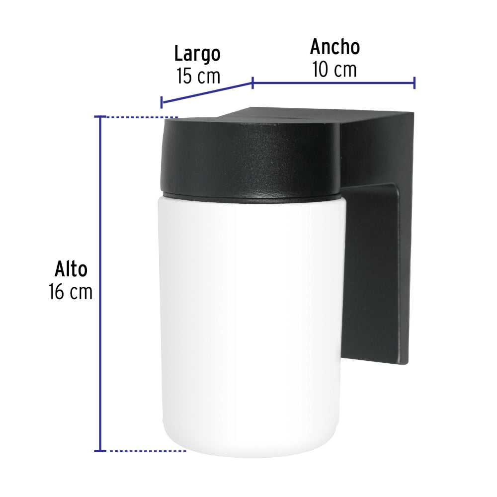 ARBOTANTE LED TIPO VASO 8W/120V. PANTALLA DE CRISTAL 3000K LUZ CALIDA ARB-002L 46345 TRUPER