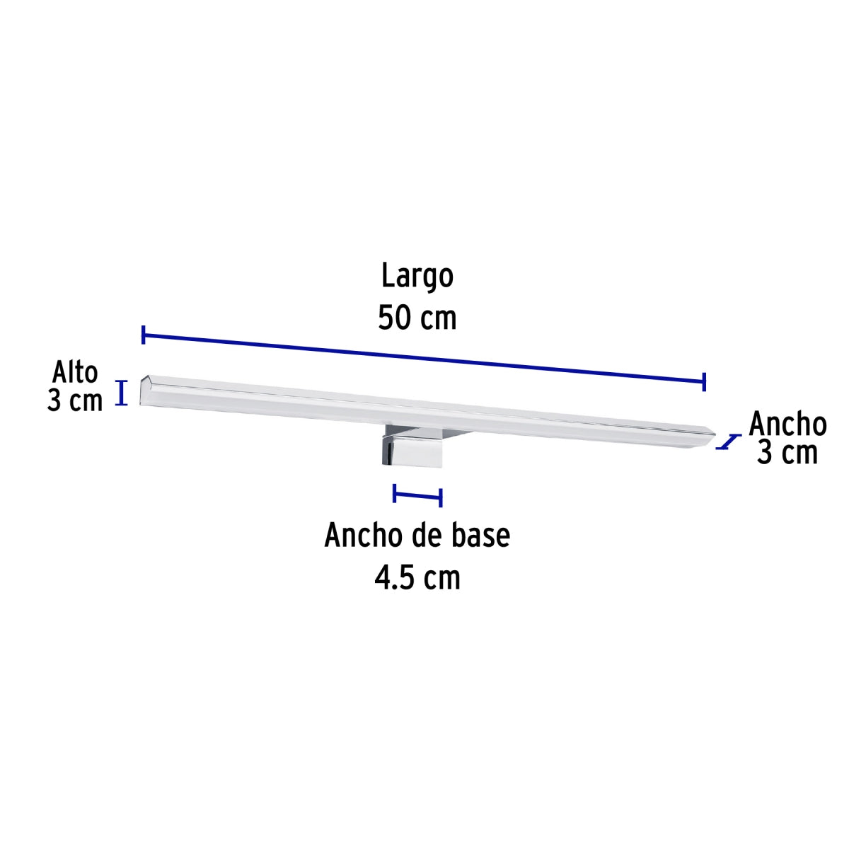 ARBOTANTE DECORATIVO LED 10W/120-220V. PARA BAÑO TIPO BARRA 4000K LUZ NEUTRA ARB-301L 46347 TRUPER