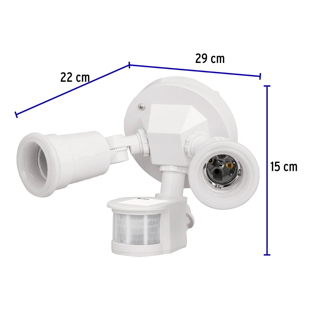 ARBOTANTE DE SEGURIDAD CON SENSOR DE MOVIMIENTO 300W/120V. BLANCO ARB-901S 46480 TRUPER