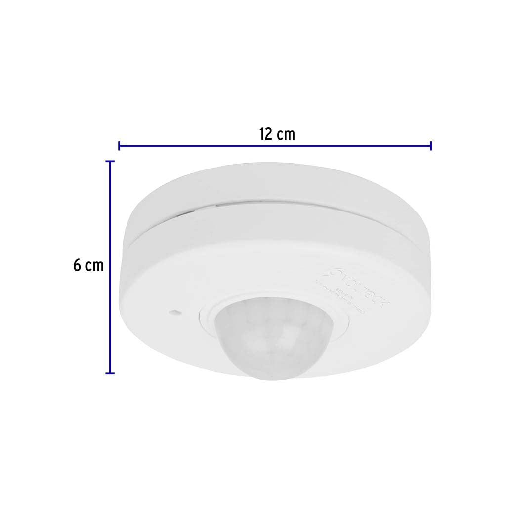 SENSOR DE MOVIMIENTO PARA TECHO BCO ALCANCE 10MTS 360