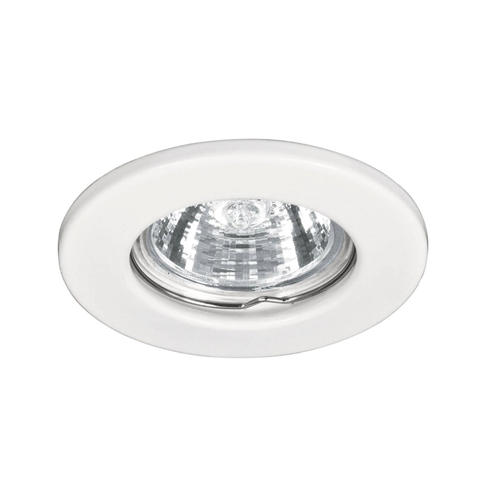 LUMINARIO REDONDO EMPOTRABLE REDONDO FIJO 50W. BLANCO LED O HALOGENO EMP-100S 46612 TRUPER *** OFRECER YD-220/B ***