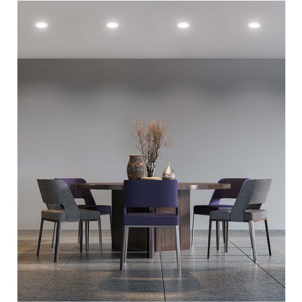 LUMINARIO REDONDO EMPOTRABLE REDONDO FIJO 50W. BLANCO LED O HALOGENO EMP-100S 46612 TRUPER *** OFRECER YD-220/B ***