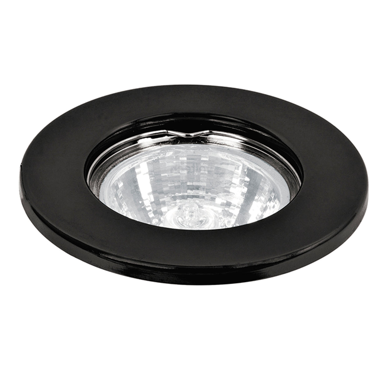 LUMINARIO REDONDO EMPOTRABLE REDONDO FIJO 50W. NEGRO LED O HALOGENO EMP-101S 46613 TRUPER *** OFRECER YD-220/N ***