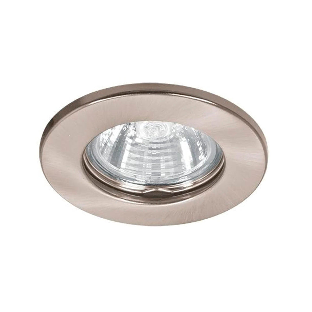 LUMINARIO REDONDO EMPOTRABLE REDONDO FIJO 50W. SATIN LED O HALOGENO EMP-104S 46614 TRUPER *** OFRECER YD-220/S ***