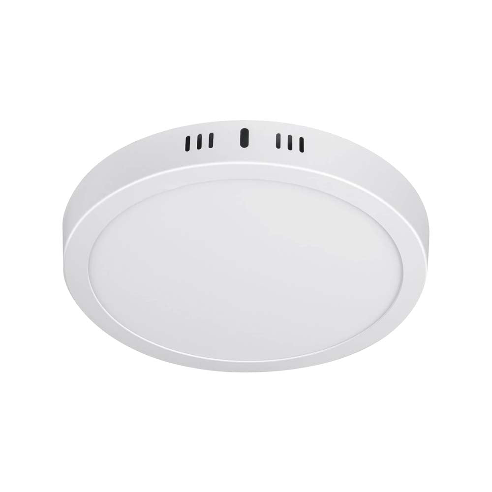 LUMINARIO REDONDO SOBREPONER LED 18W/120-240V. BLANCO 6500K LUZ DE DIA PLA-207L 46715 TRUPER